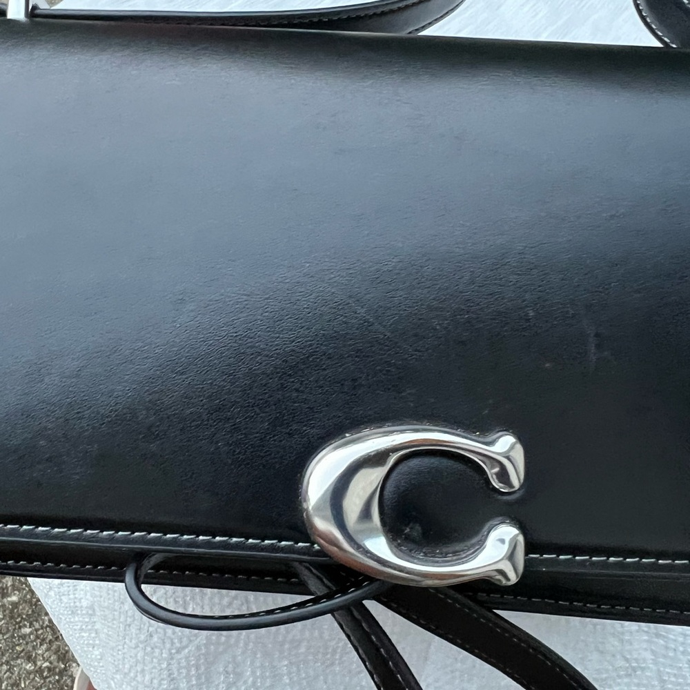 Coach BANDIT NWOT Elevated Luxe Leather Handbag smoke-free environment - Picture 4 of 12